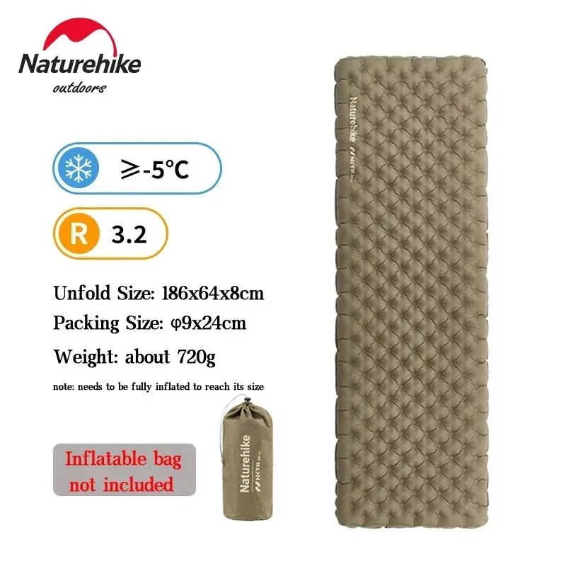 Matelas de Camping Gonflable Ultraléger Compact