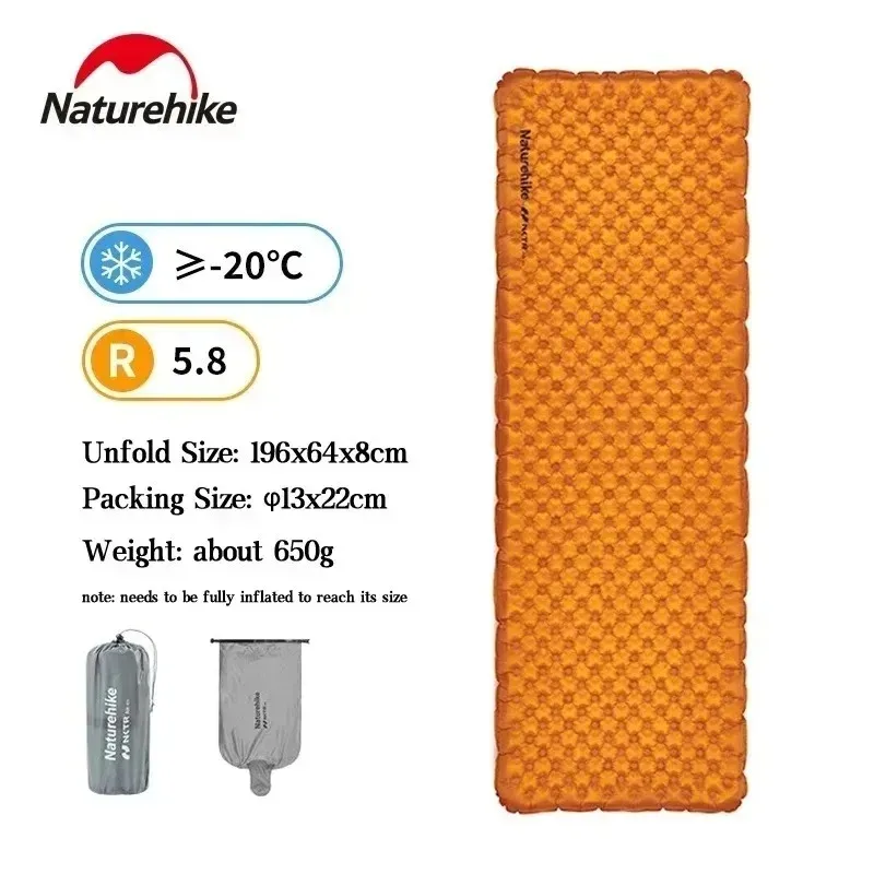 Matelas de Camping Gonflable Ultraléger Compact