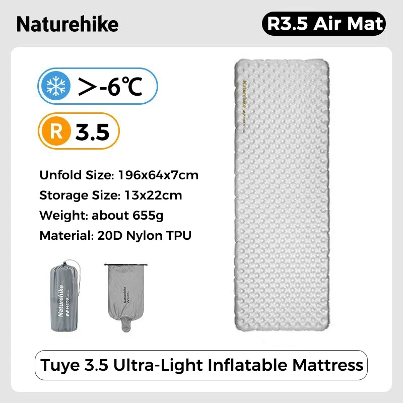 Matelas de Camping Gonflable Ultraléger Compact