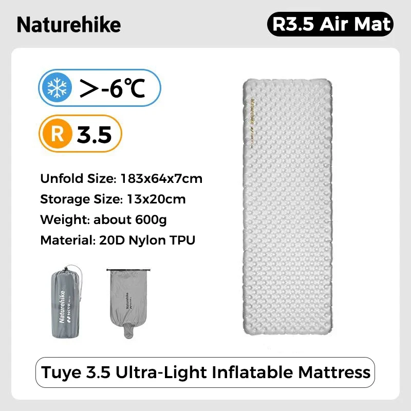 Matelas de Camping Gonflable Ultraléger Compact