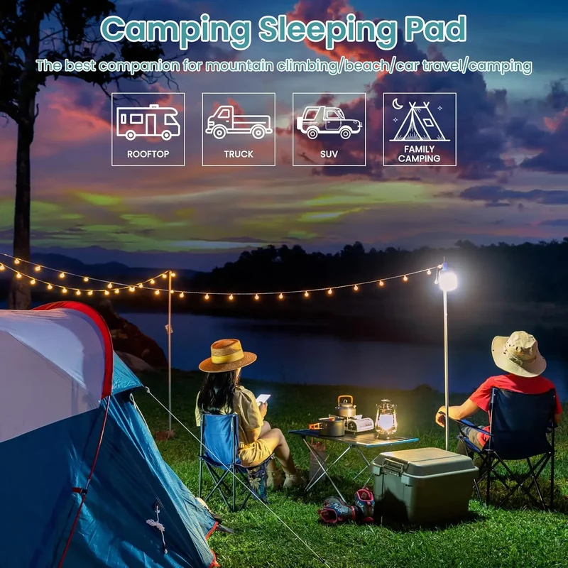 Matelas de Camping Gonflable Duo Pompe