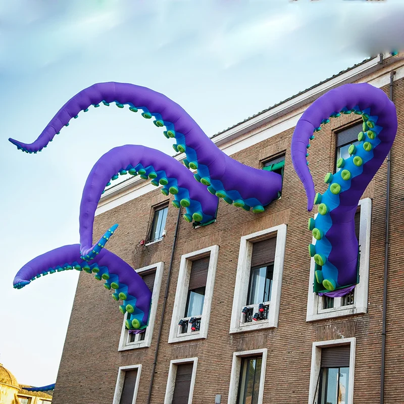Décoration Gonflable Tentacule Poulpe Violet