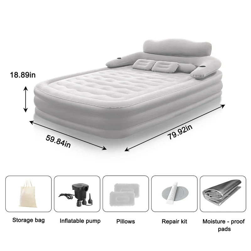 Matelas de Camping Gonflable 2 Personnes