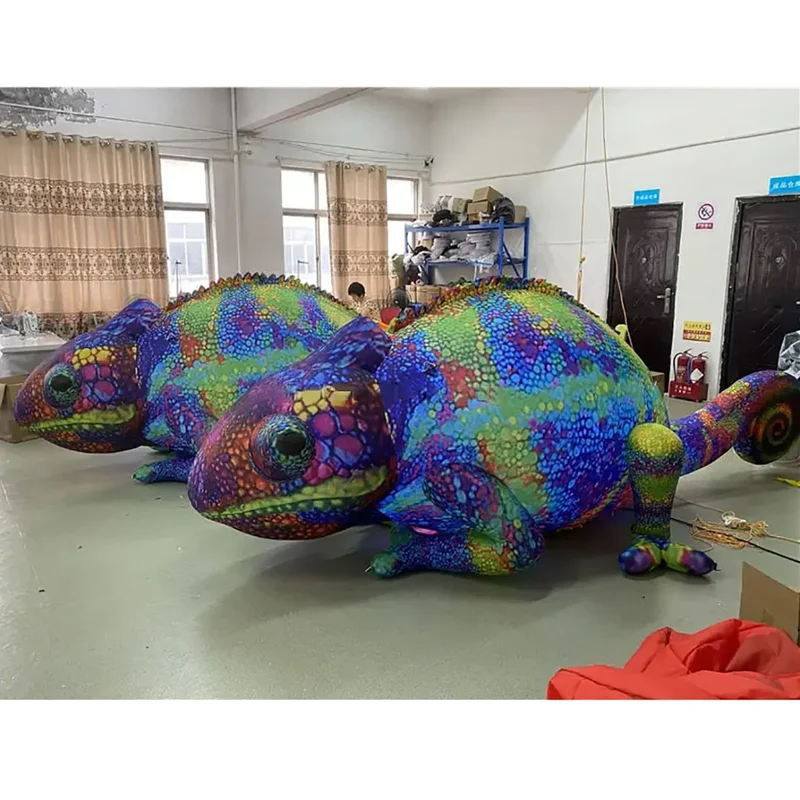 Décoration Gonflable Caméléon Lumineux