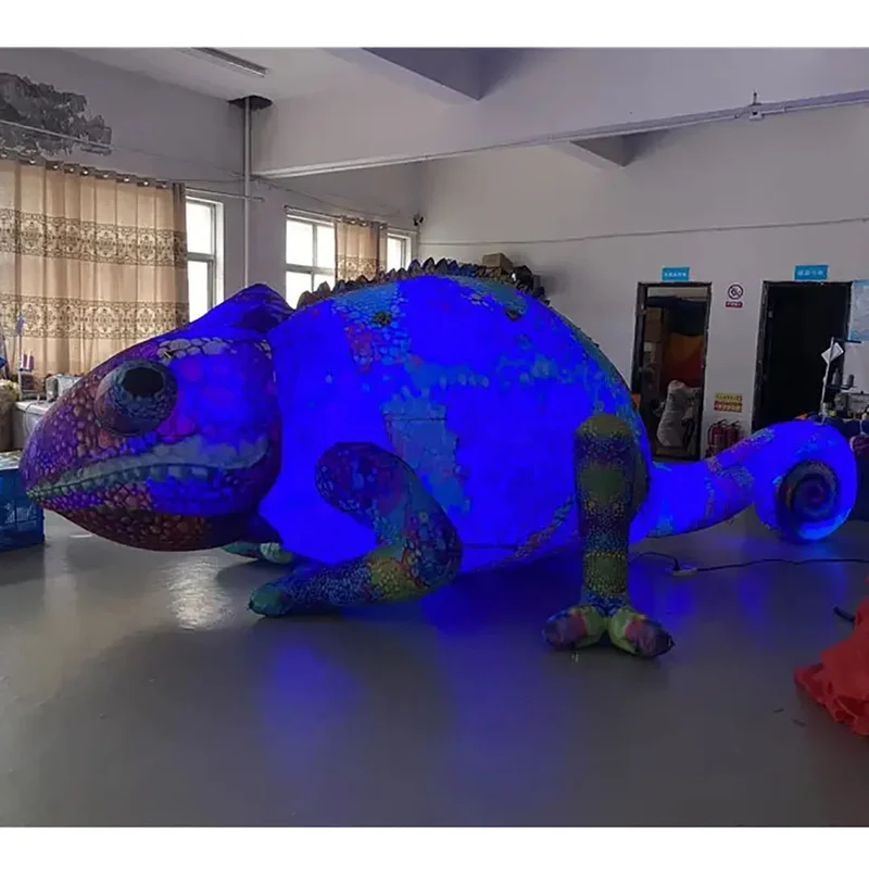 Décoration Gonflable Caméléon Lumineux