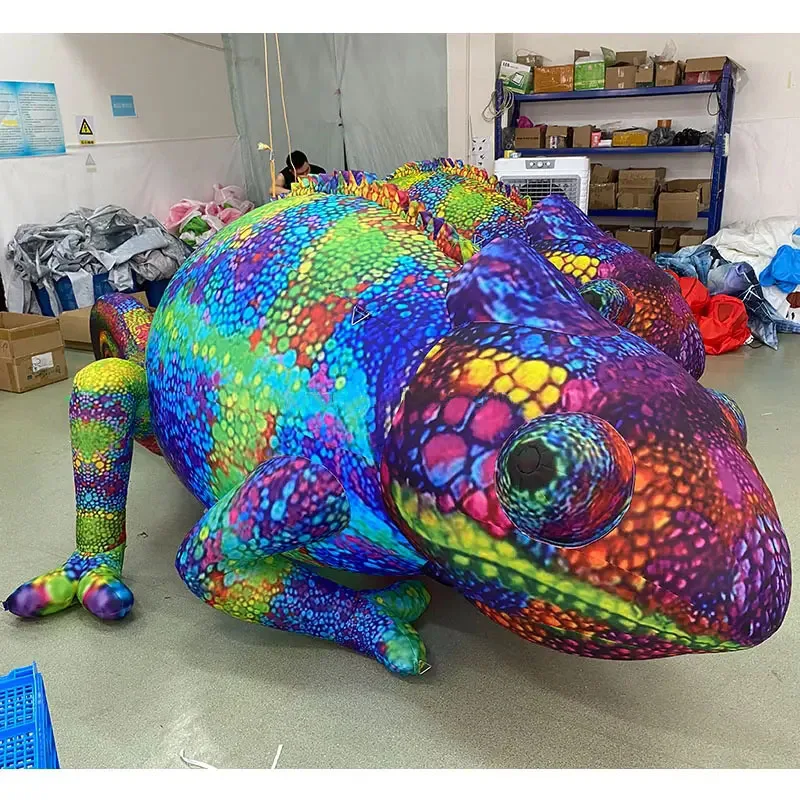 Décoration Gonflable Caméléon Lumineux