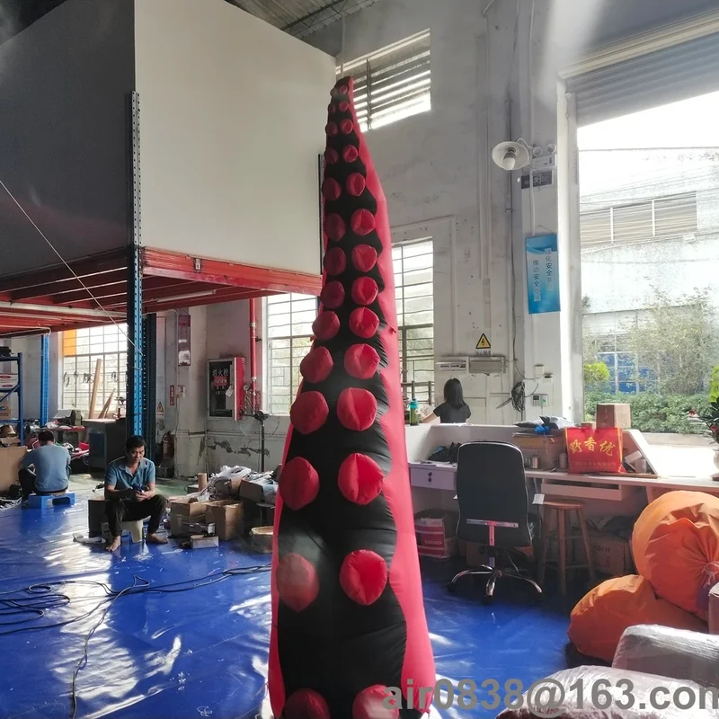 Décoration Gonflable Tentacule Pieuvre Rouge