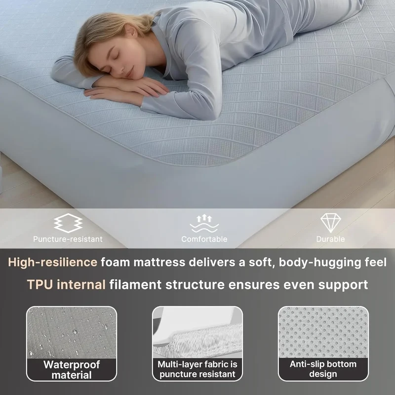 Matelas de Camping Gonflable TPU Trois Places