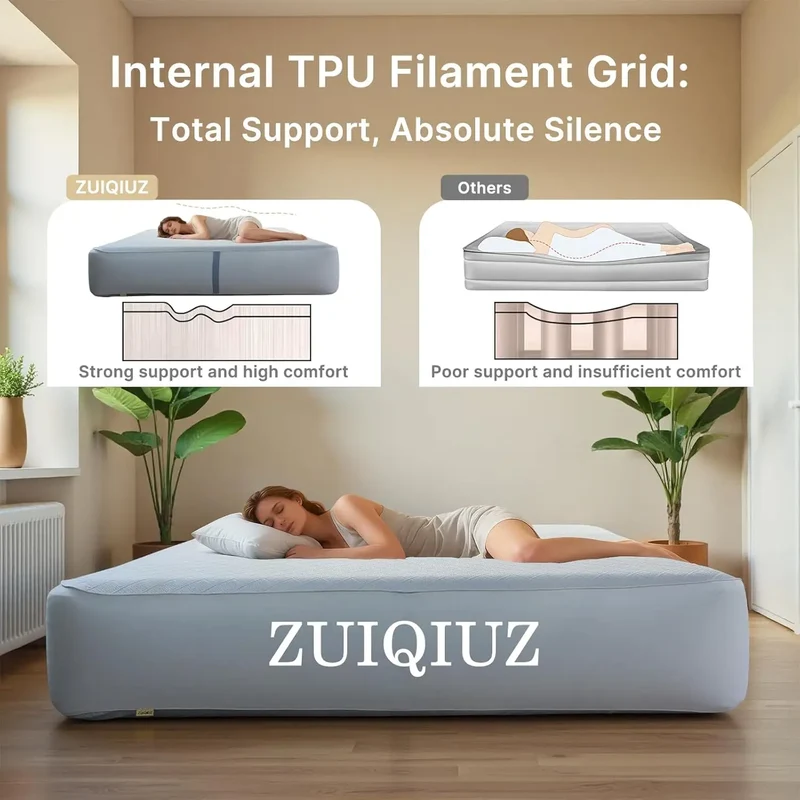 Matelas de Camping Gonflable TPU Trois Places