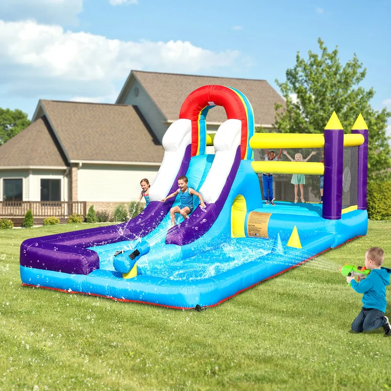 Toboggan Aquatique Gonflable Bassin Enfants