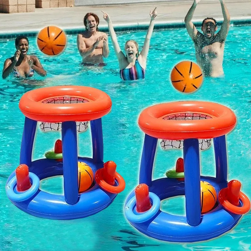 Panier de Basket Gonflable Piscine Flottant