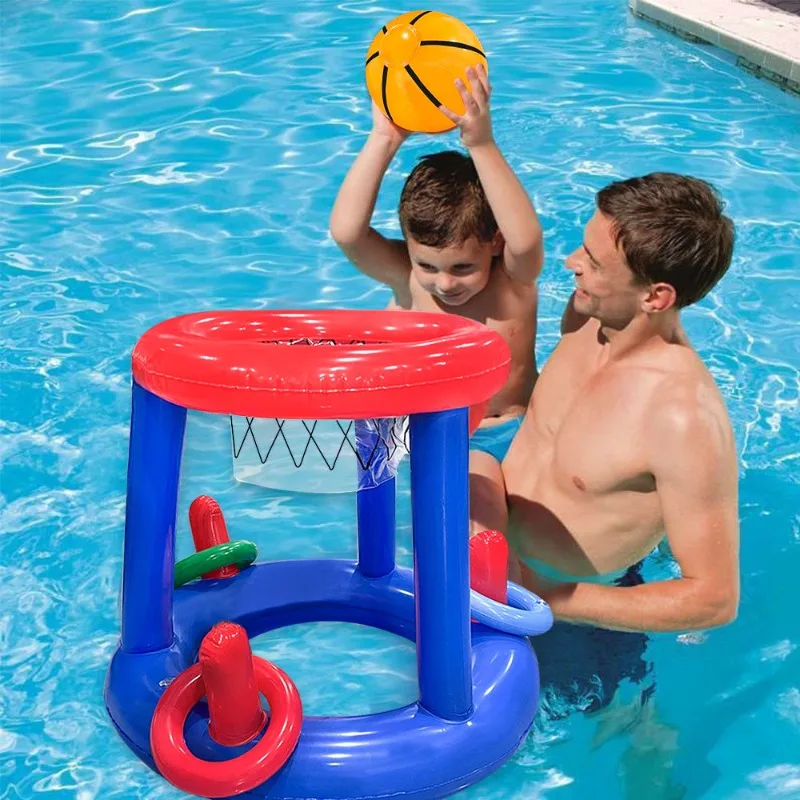 Panier de Basket Gonflable Piscine Flottant