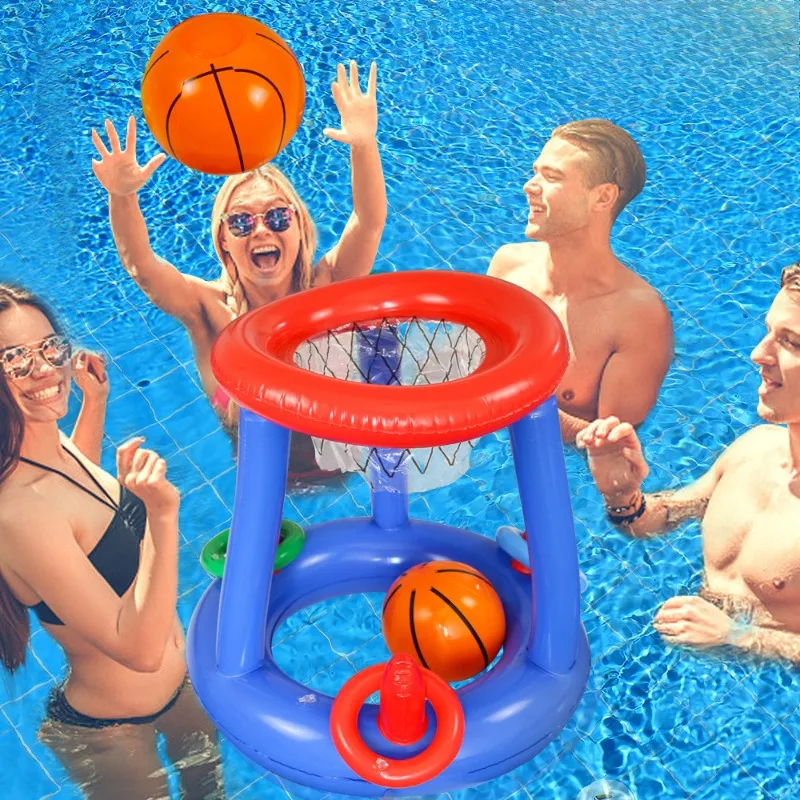 Panier de Basket Gonflable Piscine Flottant