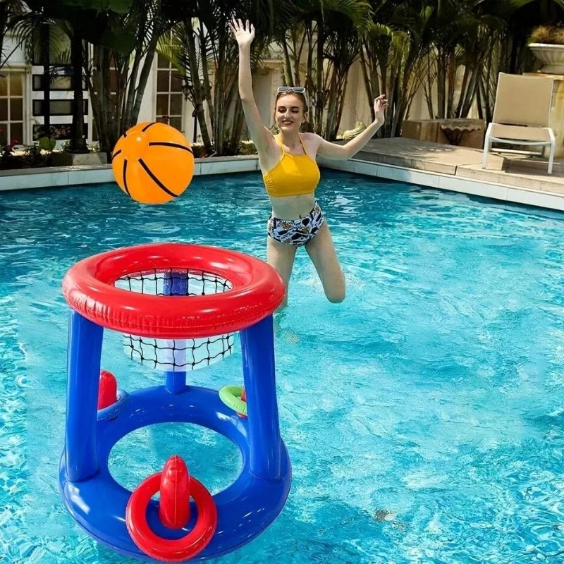 Panier de Basket Gonflable Piscine Flottant
