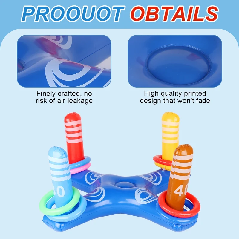 Accessoire Gonflable Jeu Anneaux Piscine