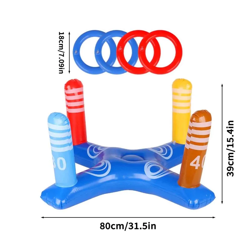 Accessoire Gonflable Jeu Anneaux Piscine