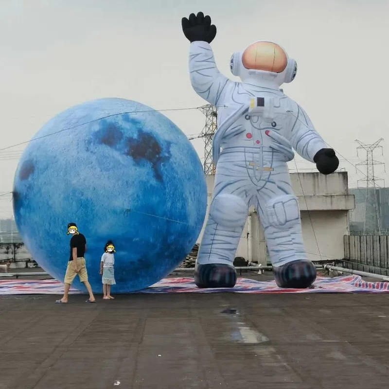 Décoration Gonflable Astronaute LED Géant