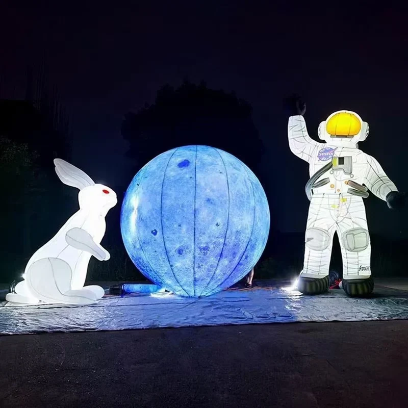 Décoration Gonflable Astronaute LED Géant