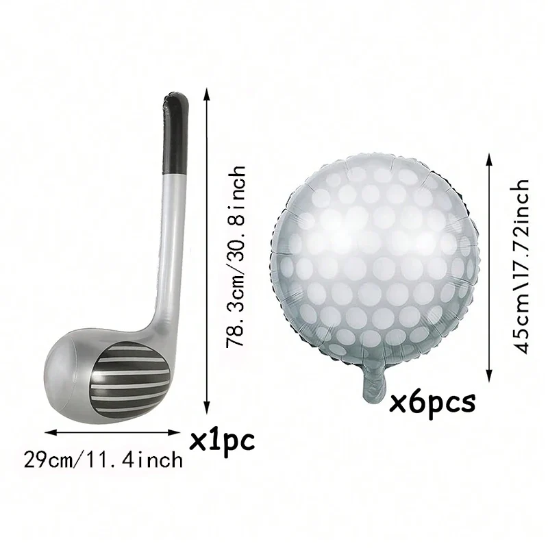 Ballons Aluminium Thème Golf