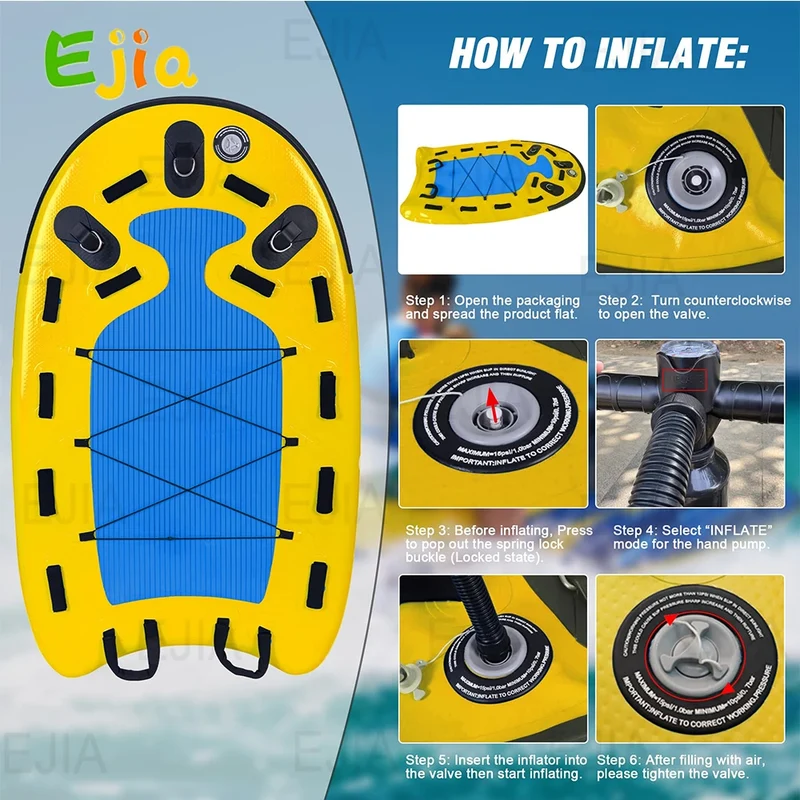 Accessoire Gonflable Traîneau de Sauvetage Aquatique