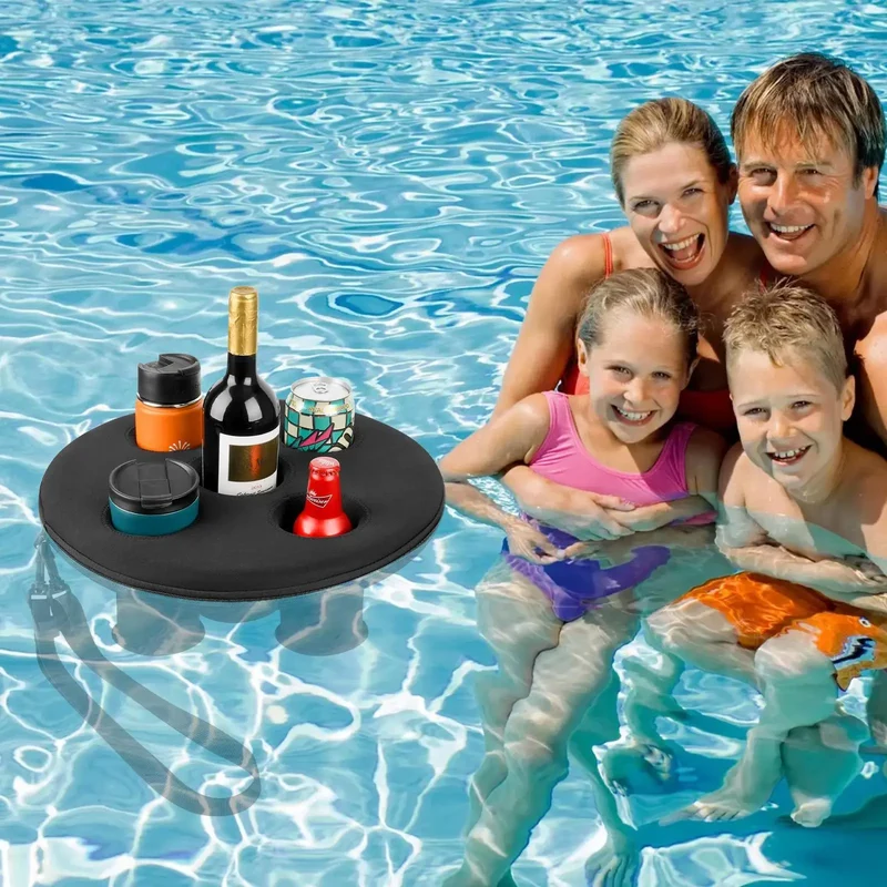 Porte-Gobelet Flottant Piscine Cinq Trous
