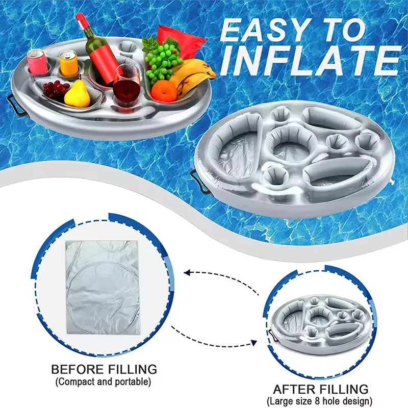Accessoire Gonflable Plateau Porte-Gobelets Piscine