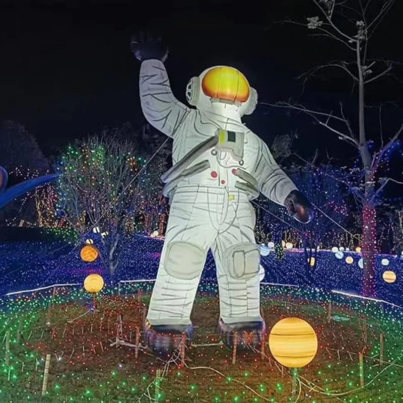 Décoration Gonflable Astronaute LED Mascotte