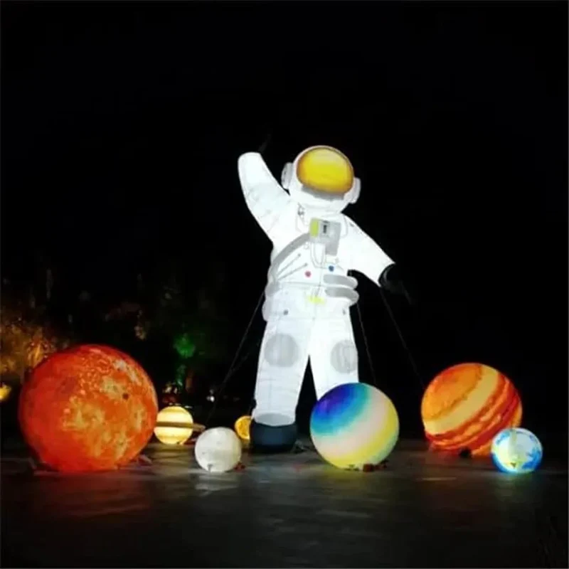 Décoration Gonflable Astronaute LED Mascotte