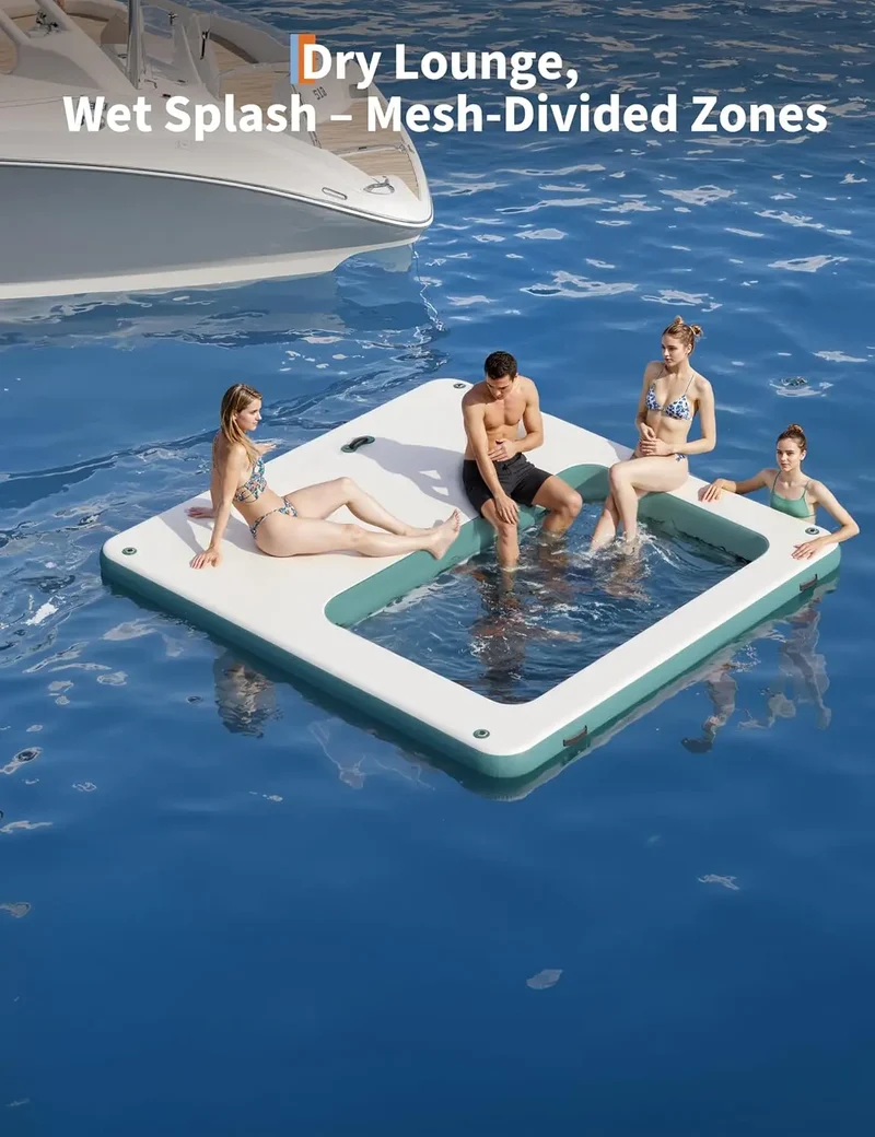 Plateforme Flottante Gonflable Multi-Personnes