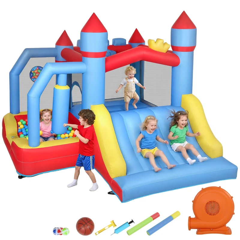 Château Gonflable Boxe et Panier Basket