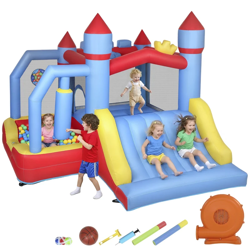 Château Gonflable Boxe et Panier Basket