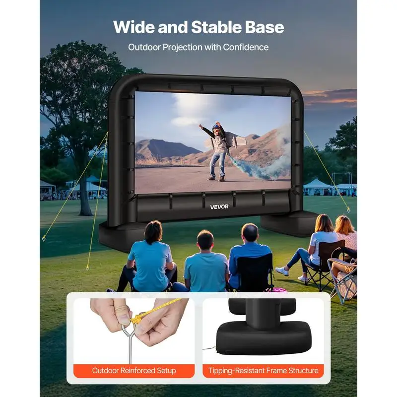 Écran Gonflable Projection Lavable