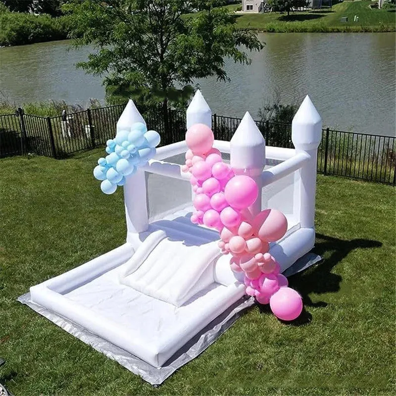 Château Gonflable Blanc Piscine à Balles