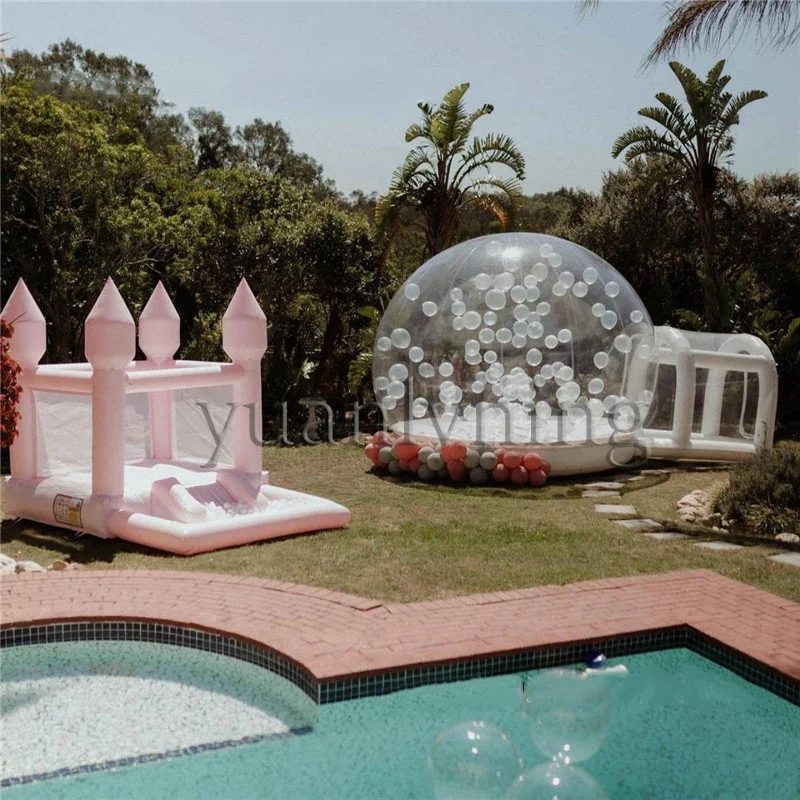 Château Gonflable Blanc Piscine à Balles