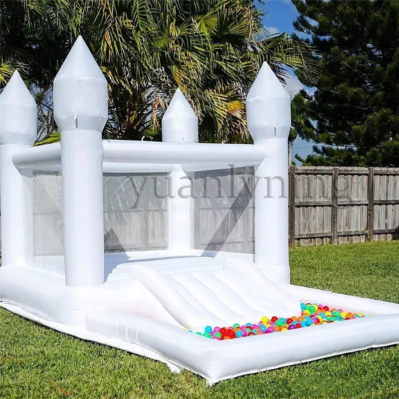 Château Gonflable Blanc Piscine à Balles
