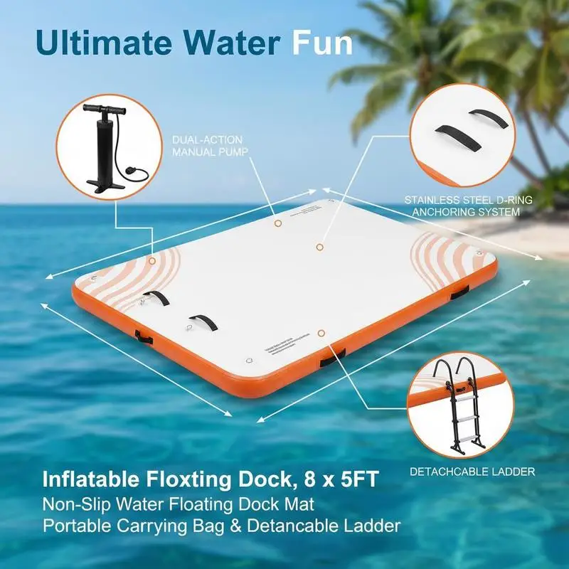 Plateforme Flottante Gonflable Quatre Marches