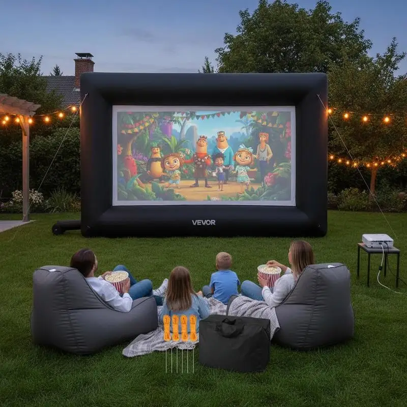 Écran Projection Gonflable 427 cm Jardin