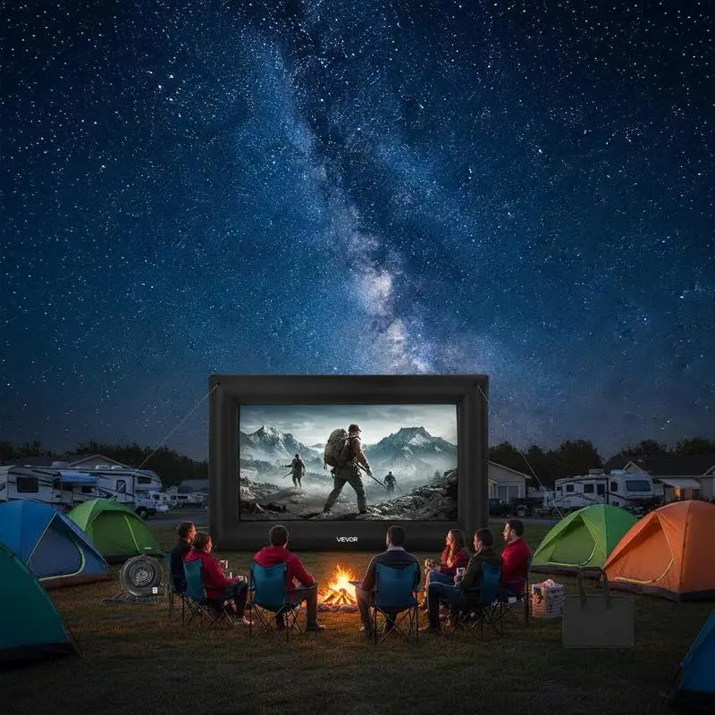 Écran Projection Gonflable 488 cm Jardin