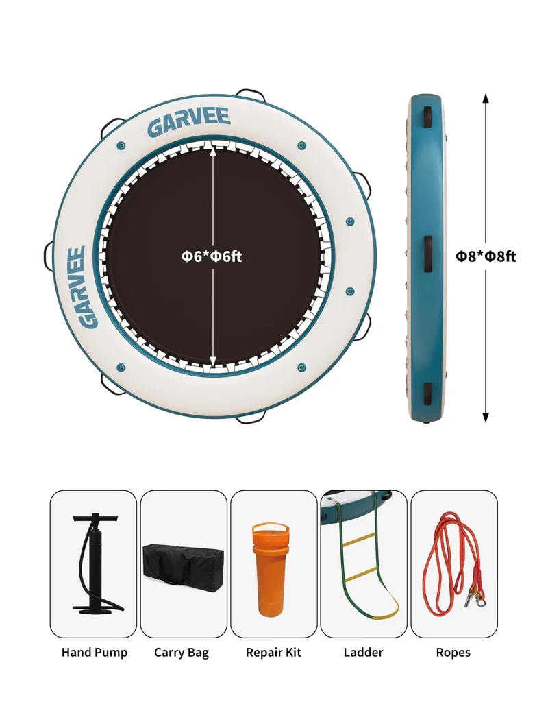 Plateforme Flottante Gonflable Hamac Trampoline