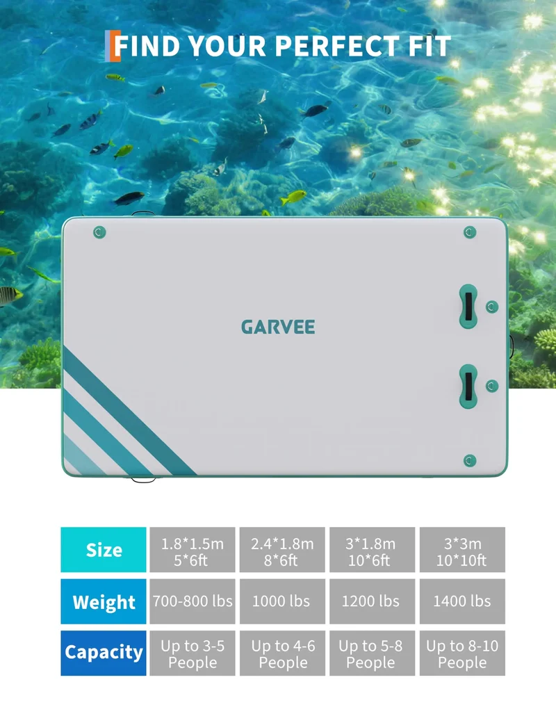 Plateforme Flottante Gonflable Antidérapante Compacte