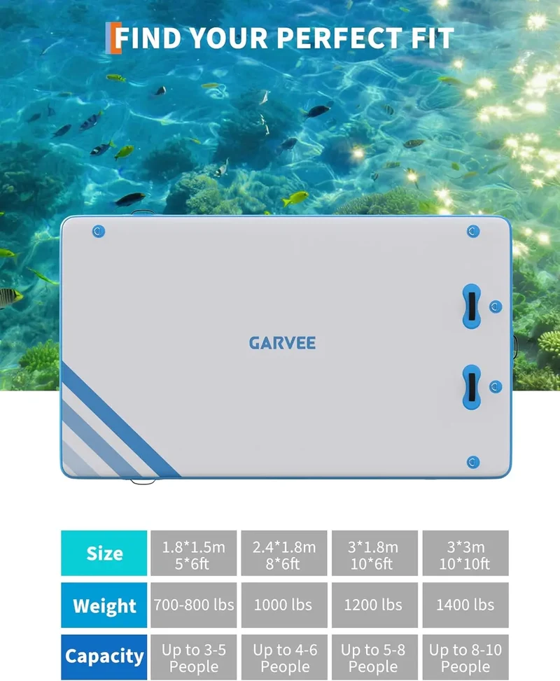 Plateforme Flottante Gonflable Échelle Ancrage