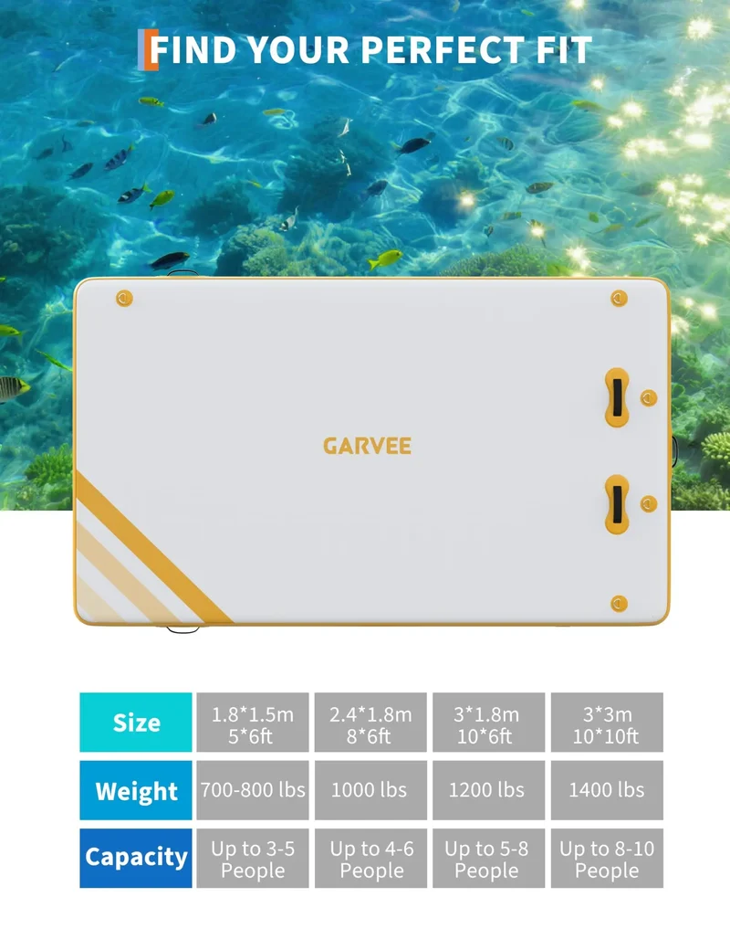 Plateforme Flottante Gonflable Lac 1,8m