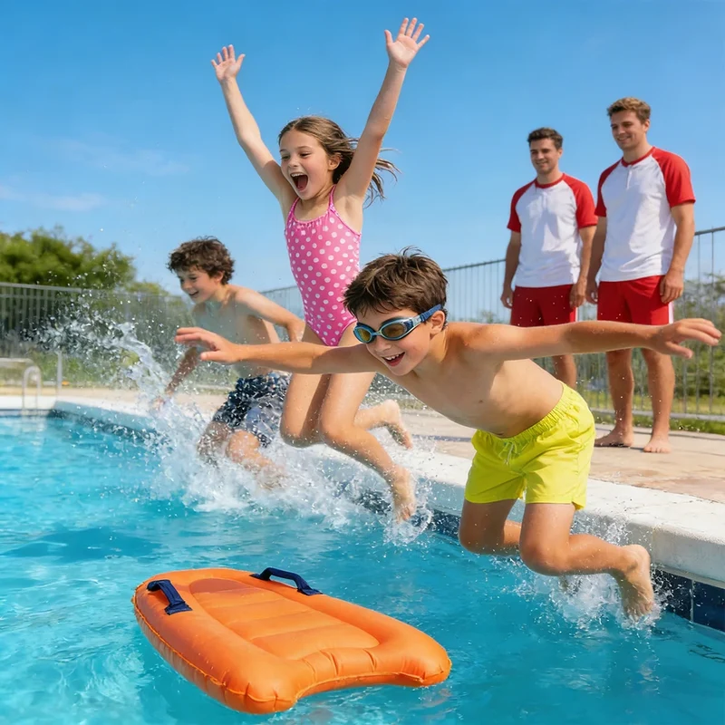 Bouée Gonflable Bodyboard Portable Enfant