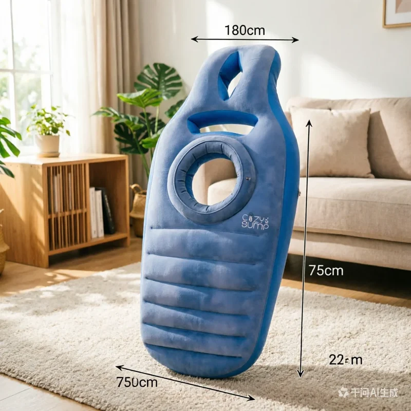 Matelas Gonflable Maternité PVC Floqué
