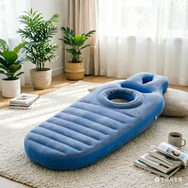 Matelas Gonflable Maternité PVC Floqué