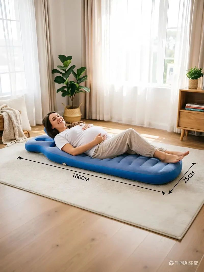 Matelas Gonflable Maternité PVC Floqué