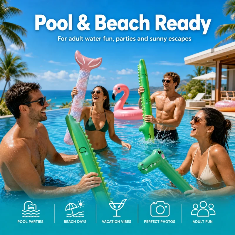 Accessoire Gonflable Bâton de Natation Animal PVC