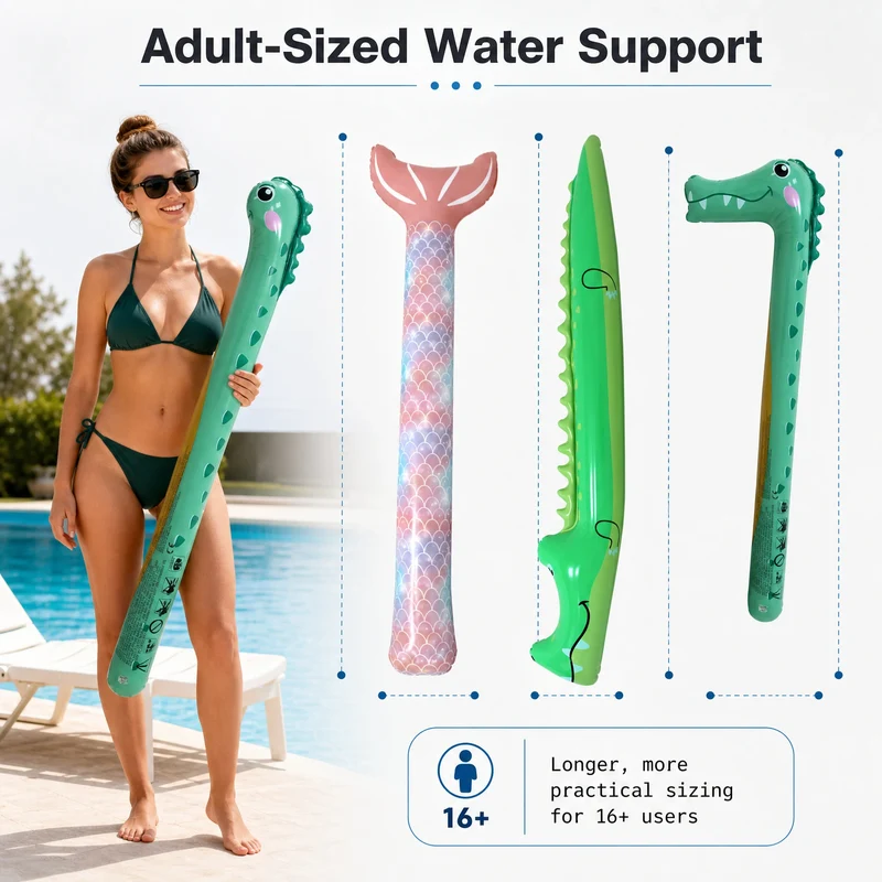Accessoire Gonflable Bâton de Natation Animal PVC