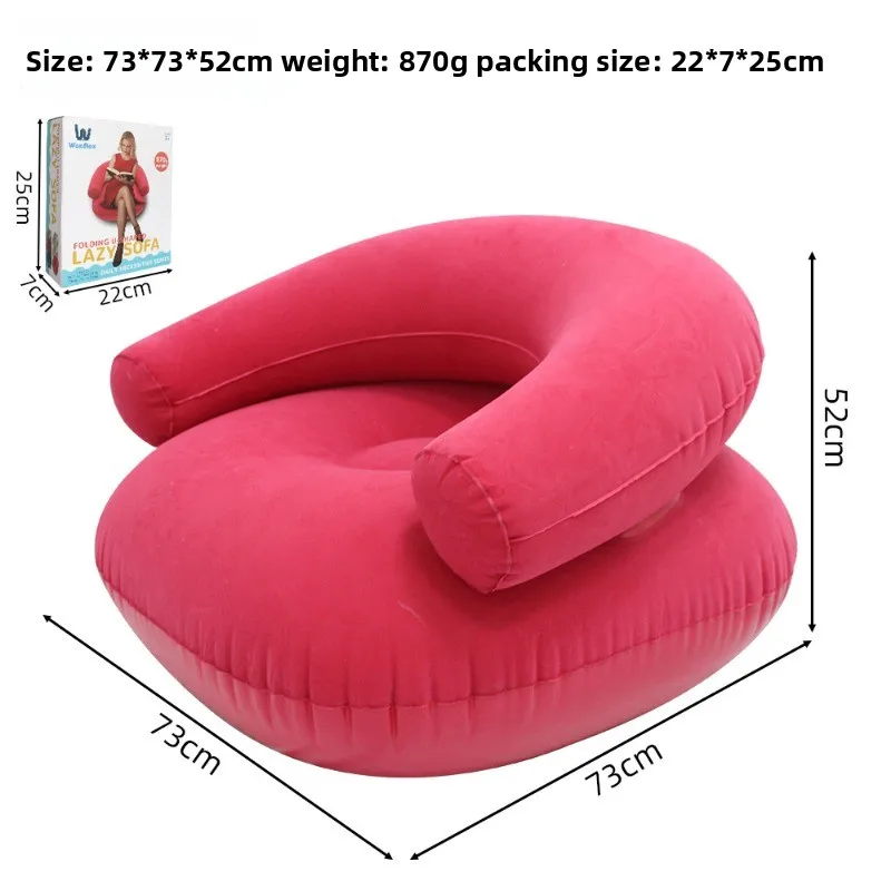 Canapé Gonflable Forme U Accoudoirs