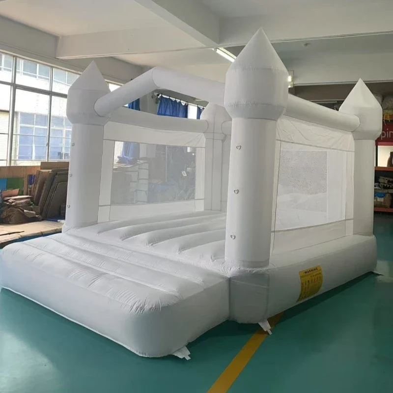 Château Gonflable Blanc Souffleur 4×3 m